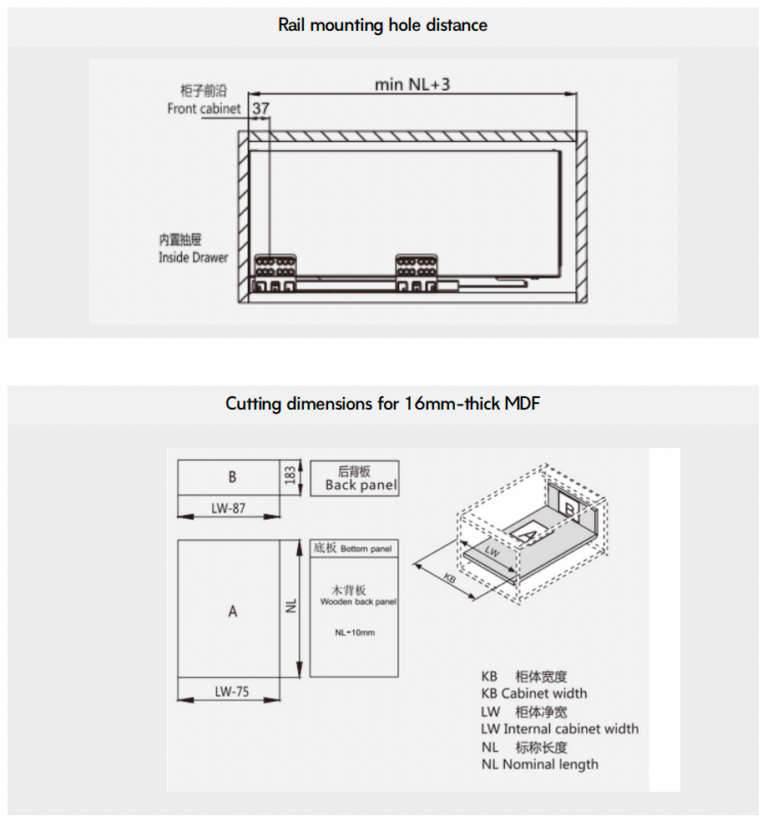 Ultbox Thin Inner Drawer with Square Rod | Maxave