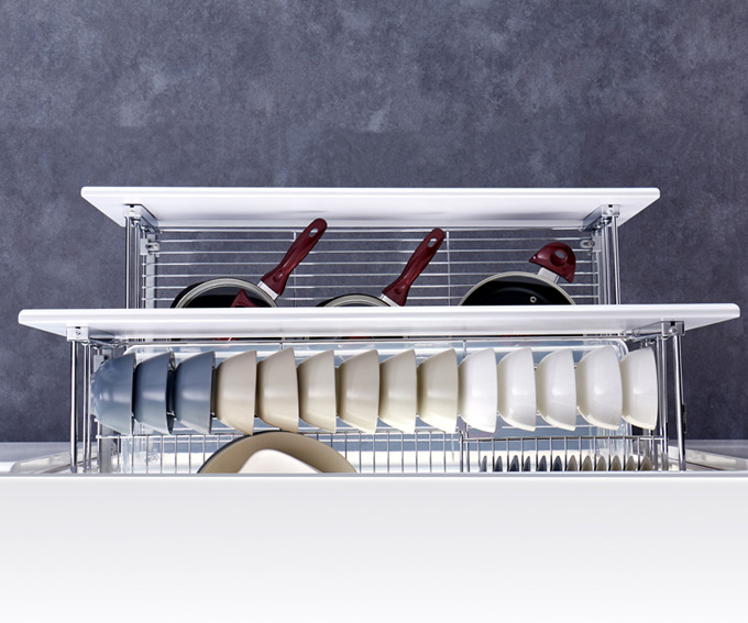 IJzeren driezijdige mand 4