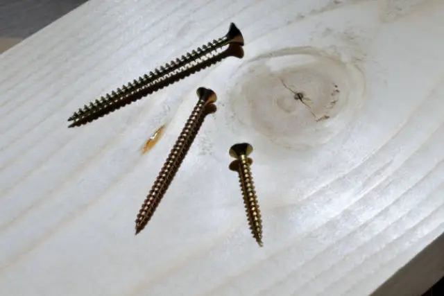 Fissare i fori delle viti spanate nel legno 1